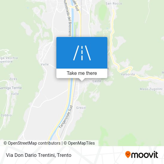 Via Don Dario Trentini map