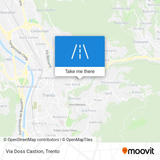Via Doss Castion map