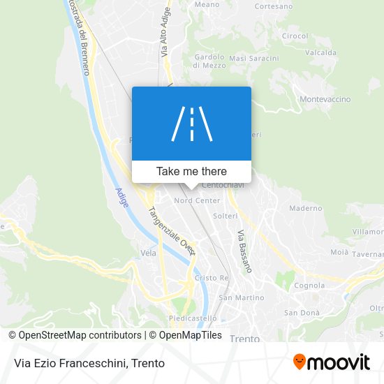 Via Ezio Franceschini map