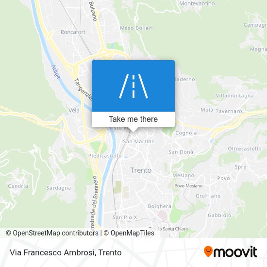 Via Francesco Ambrosi map