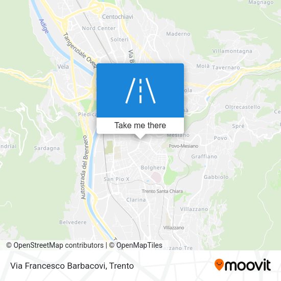 Via Francesco Barbacovi map