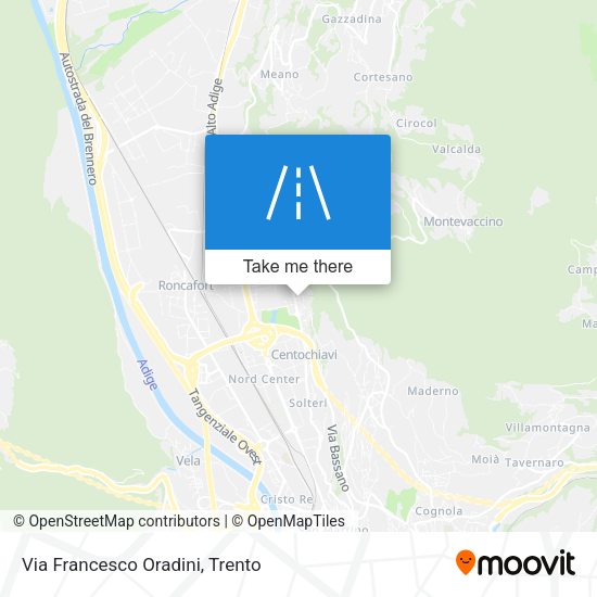 Via Francesco Oradini map