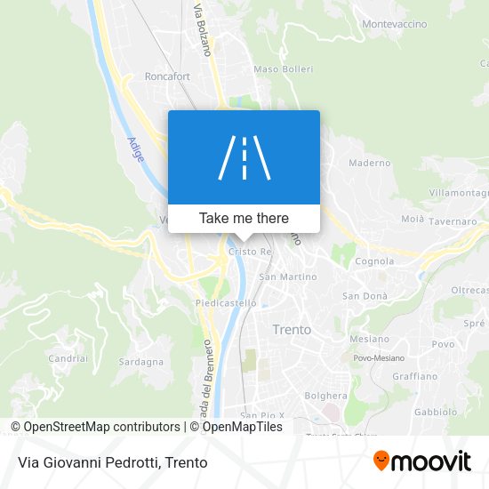 Via Giovanni Pedrotti map