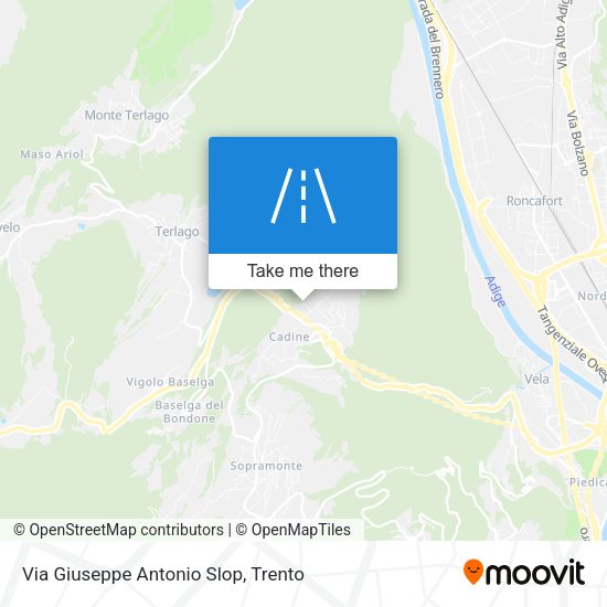 Via Giuseppe Antonio Slop map