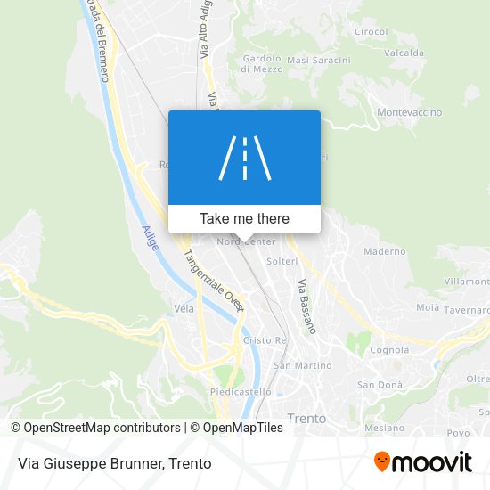 Via Giuseppe Brunner map