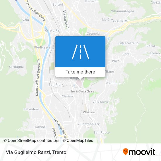 Via Guglielmo Ranzi map