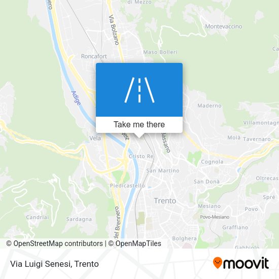 Via Luigi Senesi map