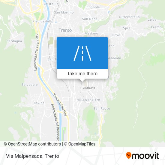 Via Malpensada map
