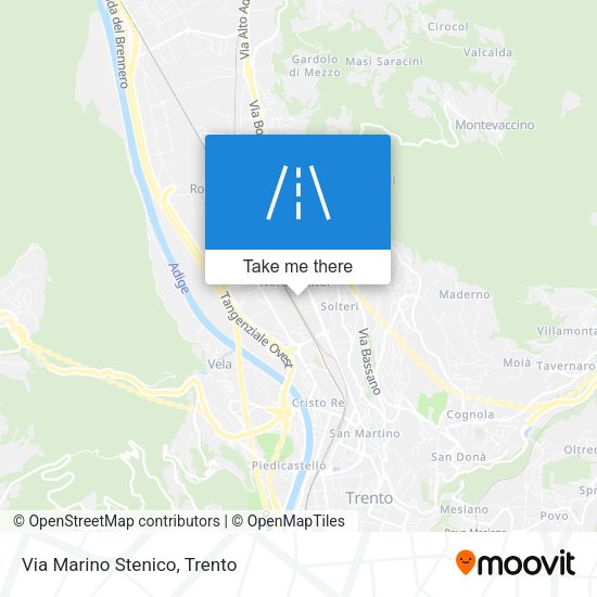 Via Marino Stenico map