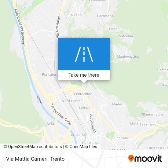 Via Mattia Carneri map