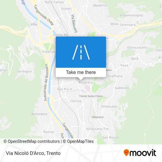 Via Nicoló D'Arco map