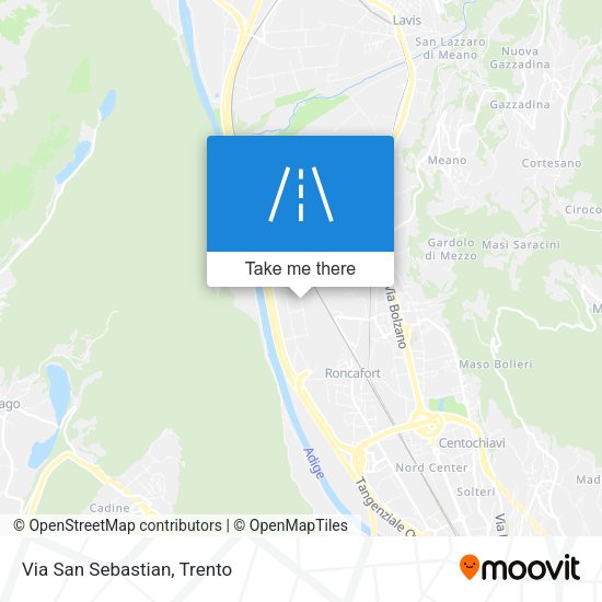 Via San Sebastian map