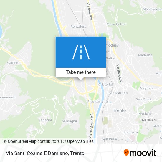 Via Santi Cosma E Damiano map