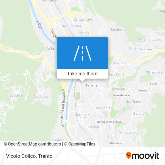 Vicolo Colico map