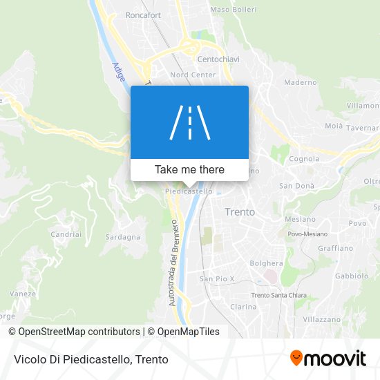 Vicolo Di Piedicastello map