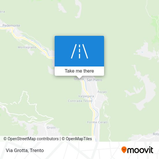 Via Grotta map
