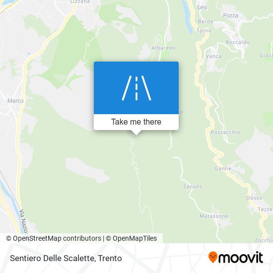 Sentiero Delle Scalette map