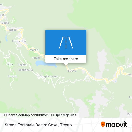 Strada Forestale Destra Covel map