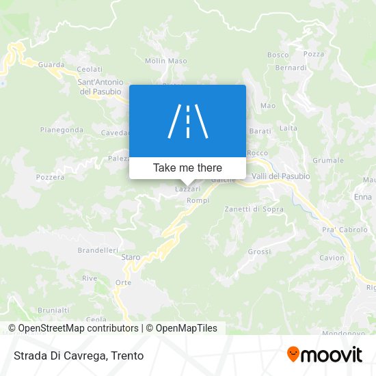 Strada Di Cavrega map