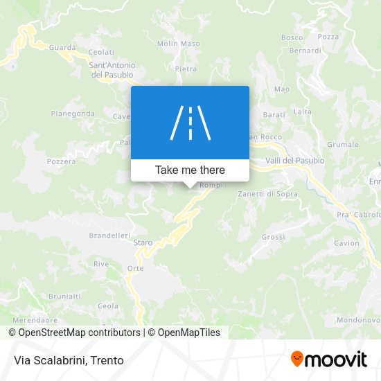 Via Scalabrini map