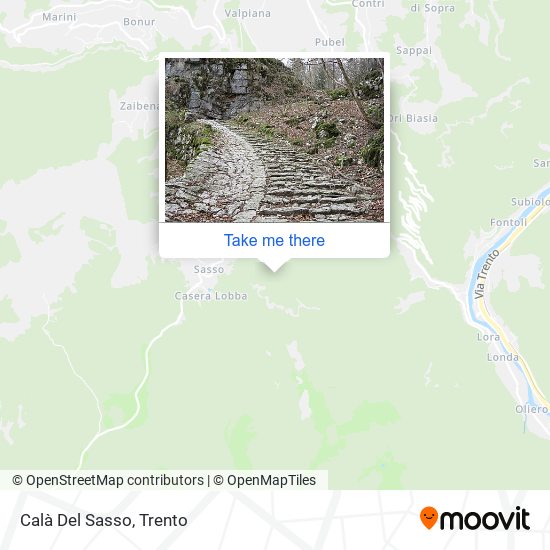 Calà Del Sasso map