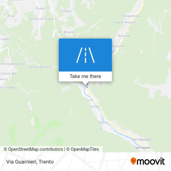 Via Guarnieri map