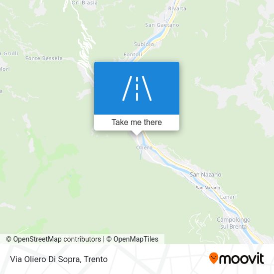 Via Oliero Di Sopra map