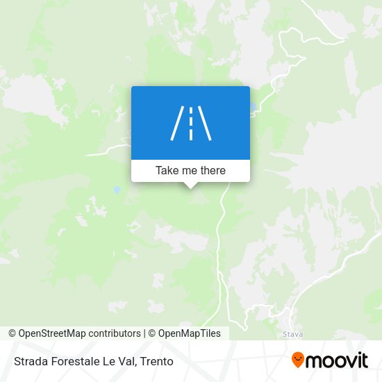 Strada Forestale Le Val map