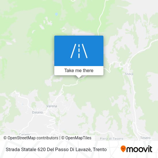Strada Statale 620 Del Passo Di Lavazè map