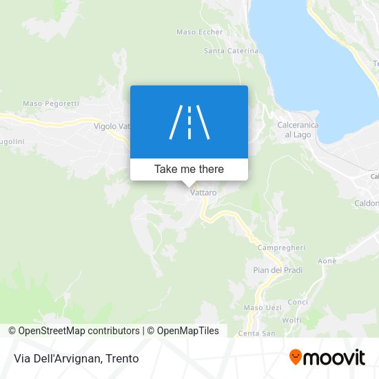 Via Dell'Arvignan map