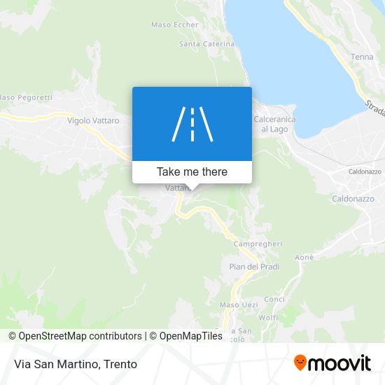 Via San Martino map