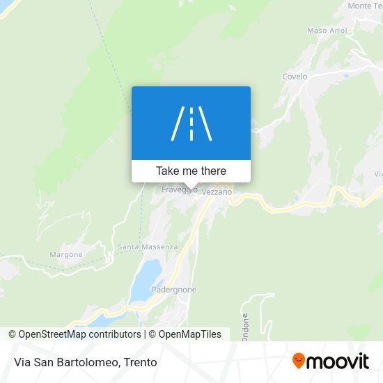 Via San Bartolomeo map