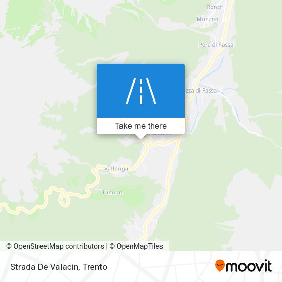 Strada De Valacin map