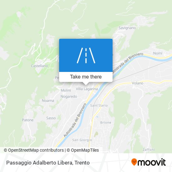 Passaggio Adalberto Libera map