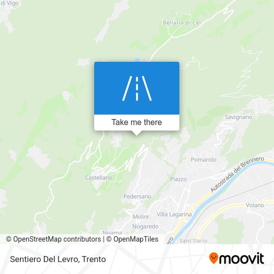 Sentiero Del Levro map