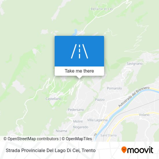 Strada Provinciale Del Lago Di Cei map