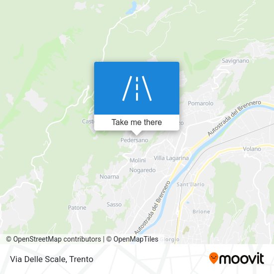 Via Delle Scale map