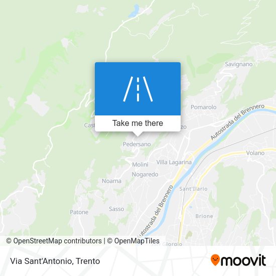 Via Sant'Antonio map