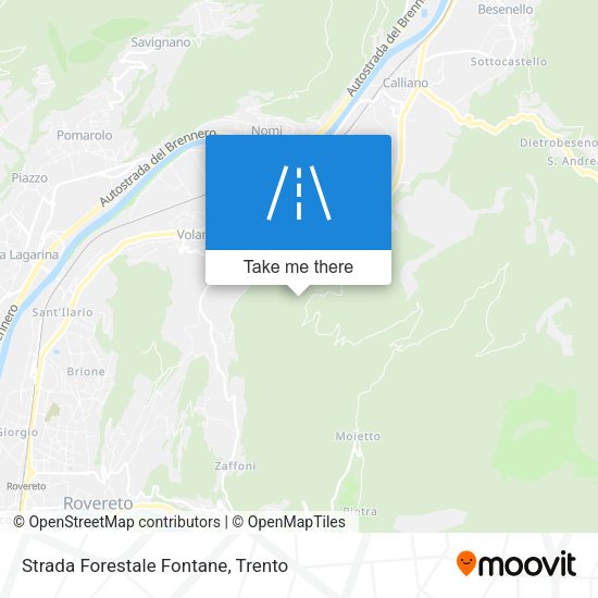 Strada Forestale Fontane map