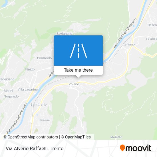 Via Alverio Raffaelli map