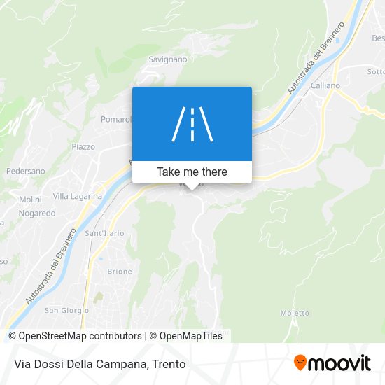 Via Dossi Della Campana map