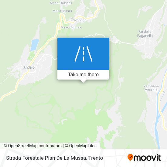 Strada Forestale Pian De La Mussa map