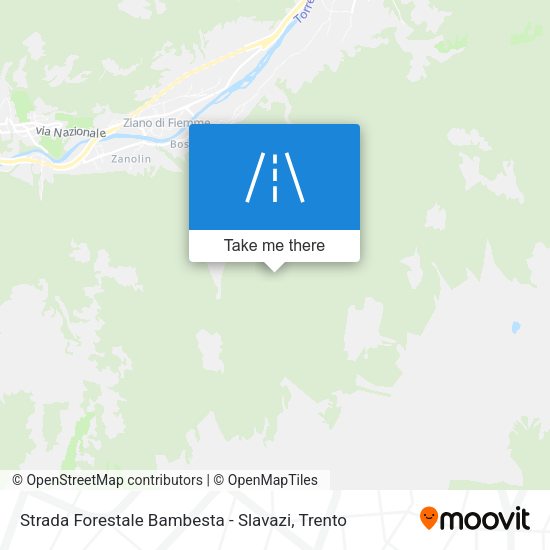Strada Forestale Bambesta - Slavazi map