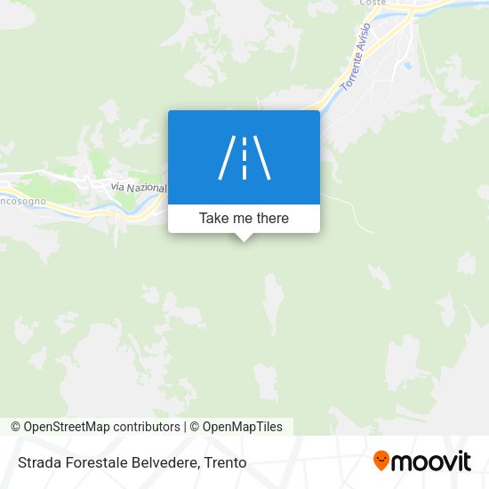 Strada Forestale Belvedere map