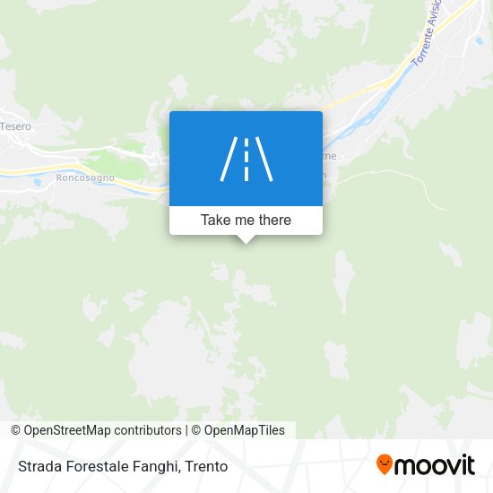 Strada Forestale Fanghi map