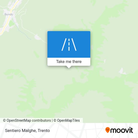 Sentiero Malghe map