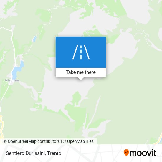 Sentiero Durissini map