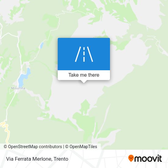 Via Ferrata Merlone map