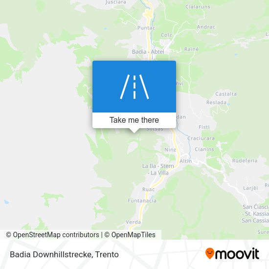 Badia Downhillstrecke map