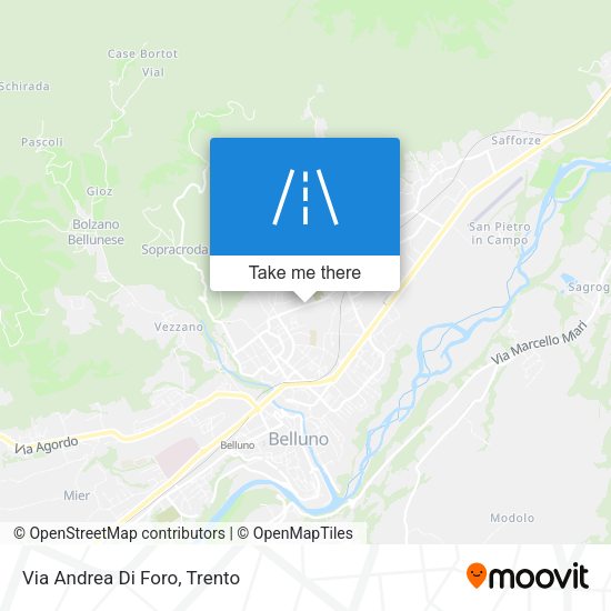 Via Andrea Di Foro map